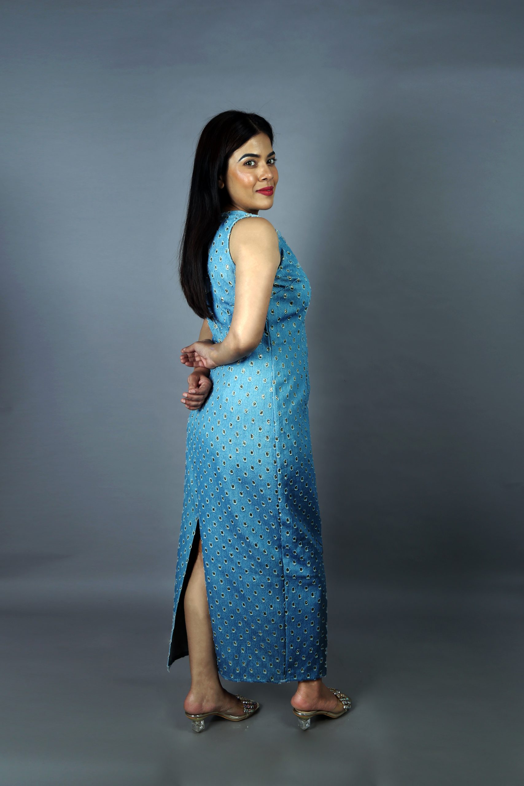 Imported Denim Dress - Image 4